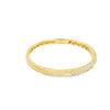 Brazalete en oro amarillo de 18K con diamantes de 1.55 ct, diseño majestuoso