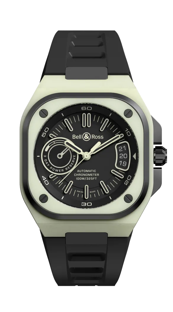 Reloj Bell & Ross BR-X5 Green Lum Automático de 41 mm en Caja de Titanio