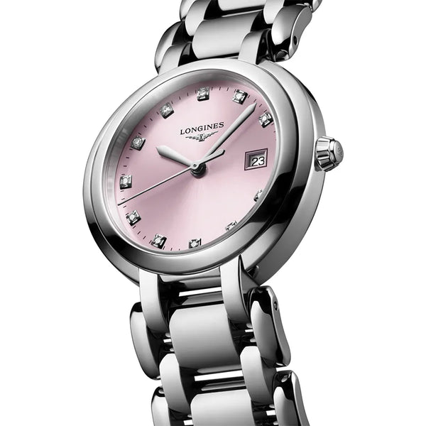 Reloj Longines Primaluna Acero Cuarzo 30MM Rosa