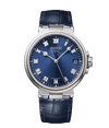 Reloj Breguet Marine Automático de 40 mm en Caja de Titanio con Correa de Piel Azul