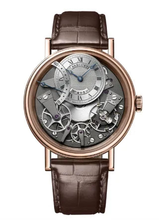 Reloj Breguet Tradition Automático de 40 mm en Caja de Oro con Correa de Piel