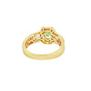 Anillo para Dama en 14K en Oro Amarillo con 0.97CT en Diamantes y 0.82CT en Esmeralda