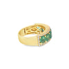 Anillo para Dama en 14K en Oro Amarillo con 0.44CT en Diamantes y 3.27CT en Esmeraldas