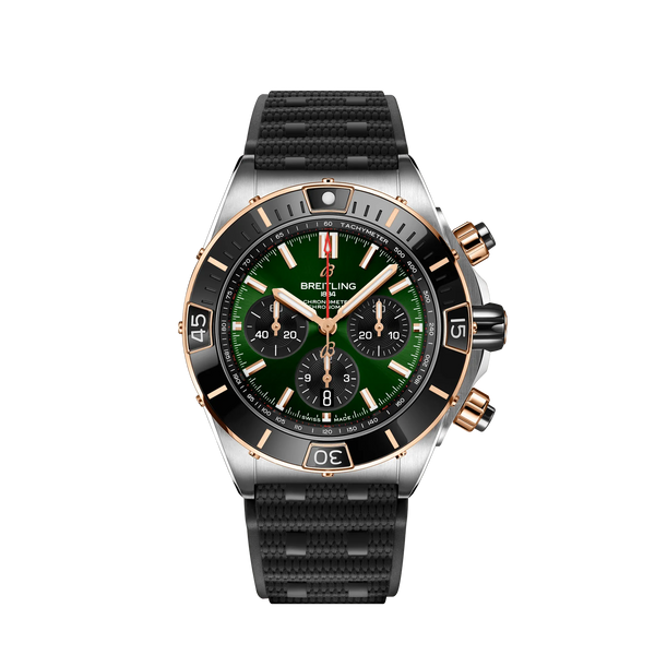 Reloj Breitling Super Chronomat bicolor automático de 44 mm en verde