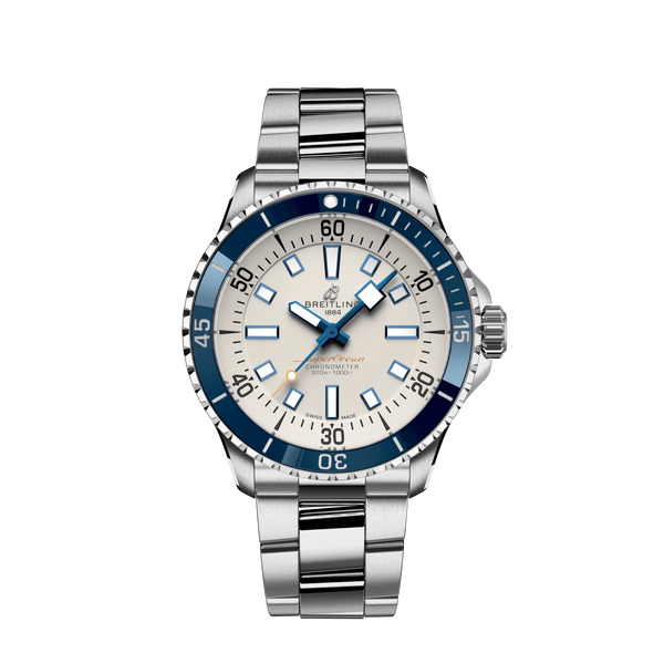 Reloj Breitling Superocean de acero automático de 42 mm en blanco