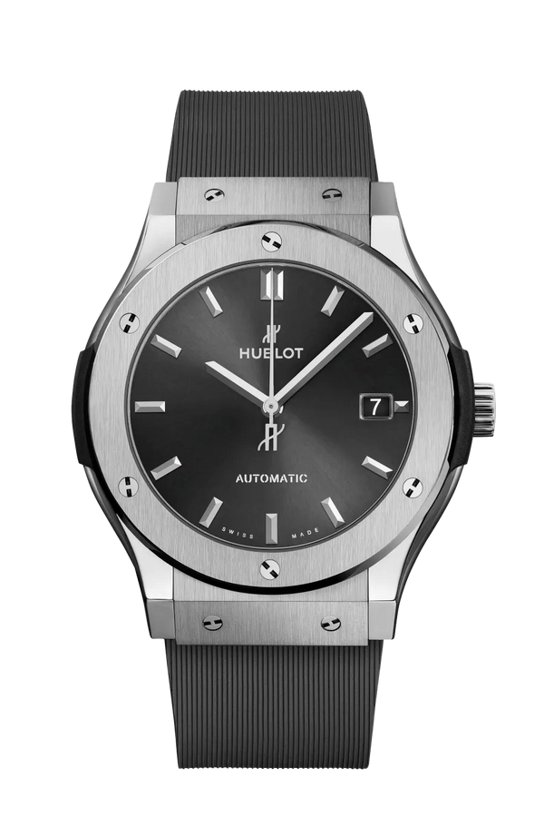 Reloj Hublot Classic Fusion Automático de 45 mm en Caja de Titanio con Esfera Gris