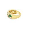 Anillo para Dama en 14K en Oro Amarillo con 0.67Ct en Diamantes y 1.40CT en Esmeraldas