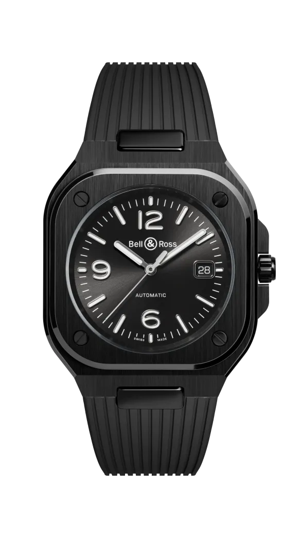 Reloj Bell & Ross BR 05 Automático de 41 mm en Caja de Cerámica Negra con Esfera Negra