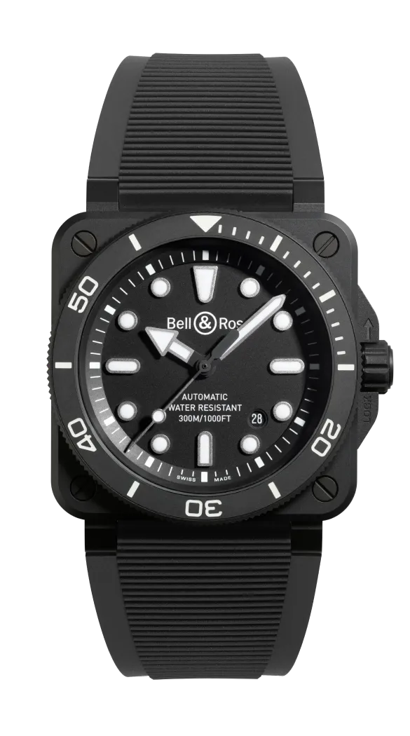 Reloj Bell & Ross BR 03-92 Diver Automático de 41 mm en Caja de Cerámica Negra