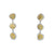 Aretes de oro blanco de 18K con diamante de 1.10 ct y piedra FD de 1.53 ct, lujo supremo
