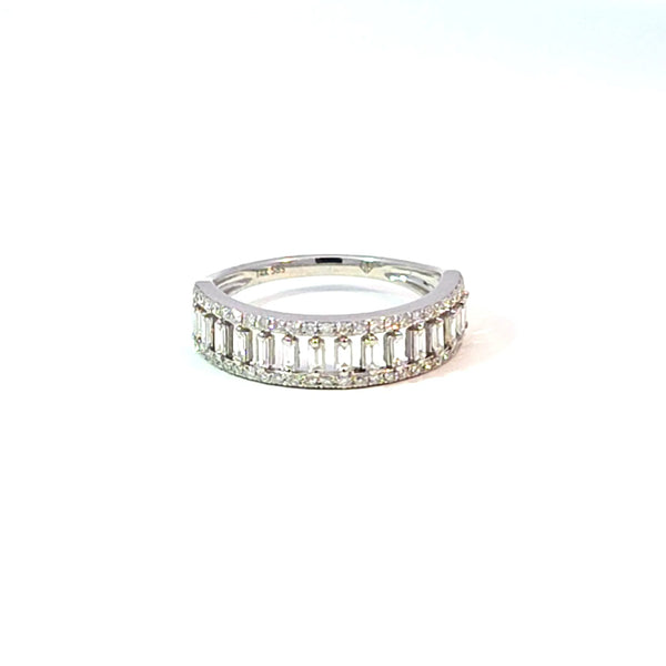 Churumbela en 14k en Oro Blanco con 0.45 CT en Diamantes
