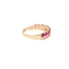 Anillo para Dama en 14K en Oro Rosa con 0.35CT en Rubíes