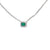 Gargantilla en 14K en Oro Blanco con 1.30CT en Diamantes y 1.83CT en Esmeralda