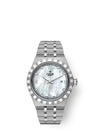 Reloj Tudor Royal Automático de 28 mm en Acero Inoxidable con Esfera de Nácar y Brillantes