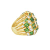 Anillo para Dama en 18K en Oro Amarillo con 1.95CT en diamantes y 4.05CT en Tsavorite