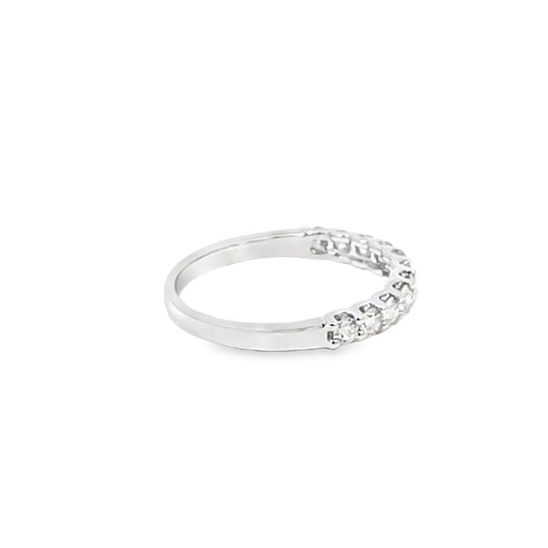 Churumbela en oro blanco de 14K con 0.54 ct de diamantes