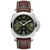 Reloj Panerai Luminor de acero manual con logo en verde