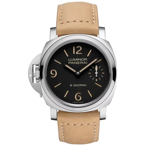 Reloj Panerai Luminor de acero manual de 44 mm Zurdo 8 Día