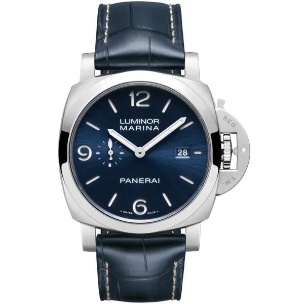 Reloj Panerai Luminor de acero automático de 44 mm en azul