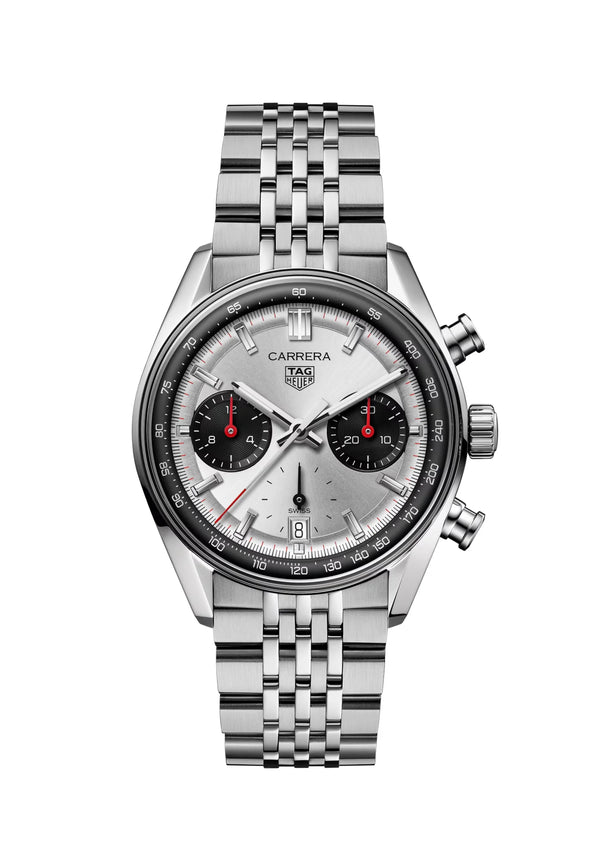 Reloj TAG Heuer Carrera Cronógrafo Automático de 39 mm en Acero Inoxidable con Esfera Gris