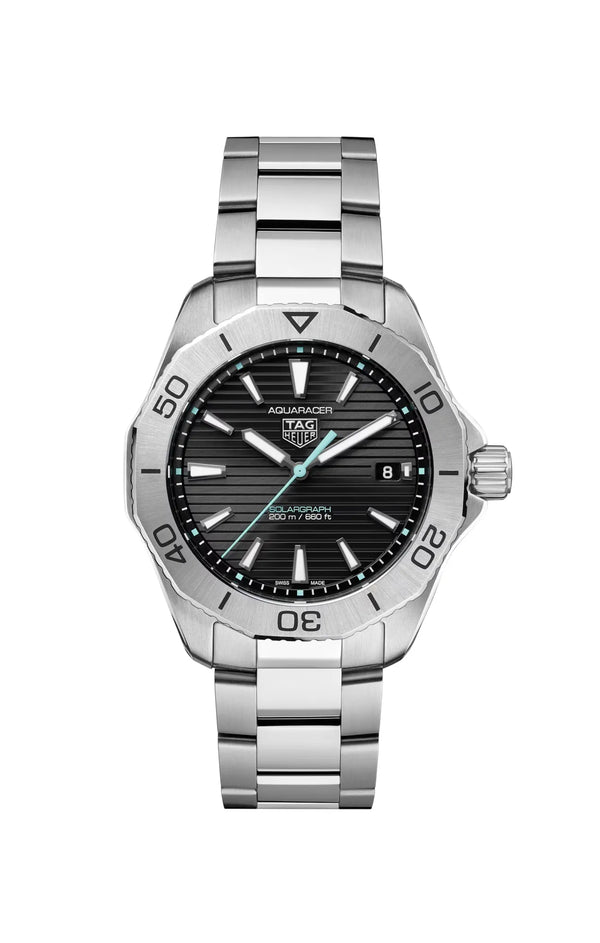 Reloj TAG Heuer Aquaracer de 40 mm en Acero Inoxidable con Movimiento de Cuarzo y Esfera Gris