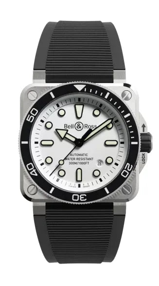 Reloj Bell & Ross BR 03 Automático de 42MM en Acero Inoxidable Driver con Esfera Blanca