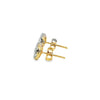 Broquel Brillante en Oro Amarillo de 14K con Diamante de 1.08 ct, calidad H VS1.