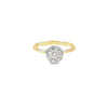 Anillo Solitario en Oro Amarillo de 14K con Brillante de 0.55 ct, calidad H VS1.