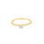 Anillo solitario en oro amarillo de 14K con un diamante de 0.20 ct