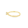 Anillo solitario en oro amarillo de 14K con un diamante de 0.20 ct