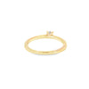 Anillo solitario en oro amarillo de 14K con un diamante de 0.20 ct