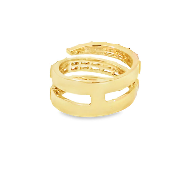 Anillo para dama en oro amarillo de 18K con 2.03 ct de diamantes