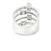 Anillo para dama en oro blanco de 18K con 1.59 ct de diamantes