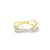 Anillo para dama en oro amarillo de 14K con 0.53 ct en diamantes