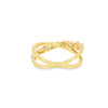 Anillo para dama en oro amarillo de 14K con 0.53 ct en diamantes