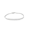 Brazalete en oro blanco de 18K con 1.15 ct en diamantes