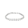 Brazalete en oro blanco de 18K con 2.66 ct de diamantes