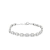 Brazalete en oro blanco de 14K con 2.31 ct de diamantes