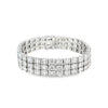 Brazalete en oro blanco de 18K con 12 ct de diamantes