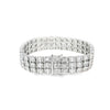 Brazalete en oro blanco de 18K con 12 ct de diamantes