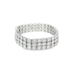 Brazalete en oro blanco de 18K con 12 ct de diamantes