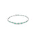 Brazalete en oro blanco de 14K con 1.80 ct de diamantes y esmeraldas