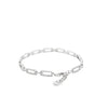 Brazalete en oro blanco de 14K con 0.97 ct en diamantes