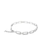 Brazalete en oro blanco de 14K con 0.97 ct en diamantes