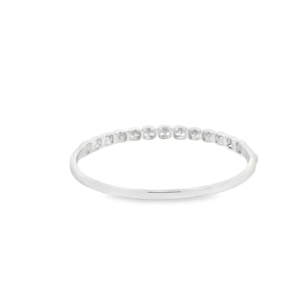 Brazalete en oro blanco de 14K con 1.57 ct en diamantes