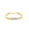 Brazalete en oro amarillo de 14K con 0.32 ct en diamantes