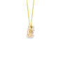 Dije con cadena en oro amarillo de 14K con 0.51 ct