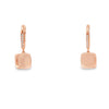 Aretes femeninos en oro de 14K con diamantes de 0.07 ct, brillo sutil