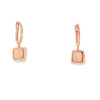 Aretes femeninos en oro de 14K con diamantes de 0.07 ct, brillo sutil