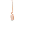 Dije de oro de 14K con diamante de 0.02 ct y piedra PQP, estilo vibrante